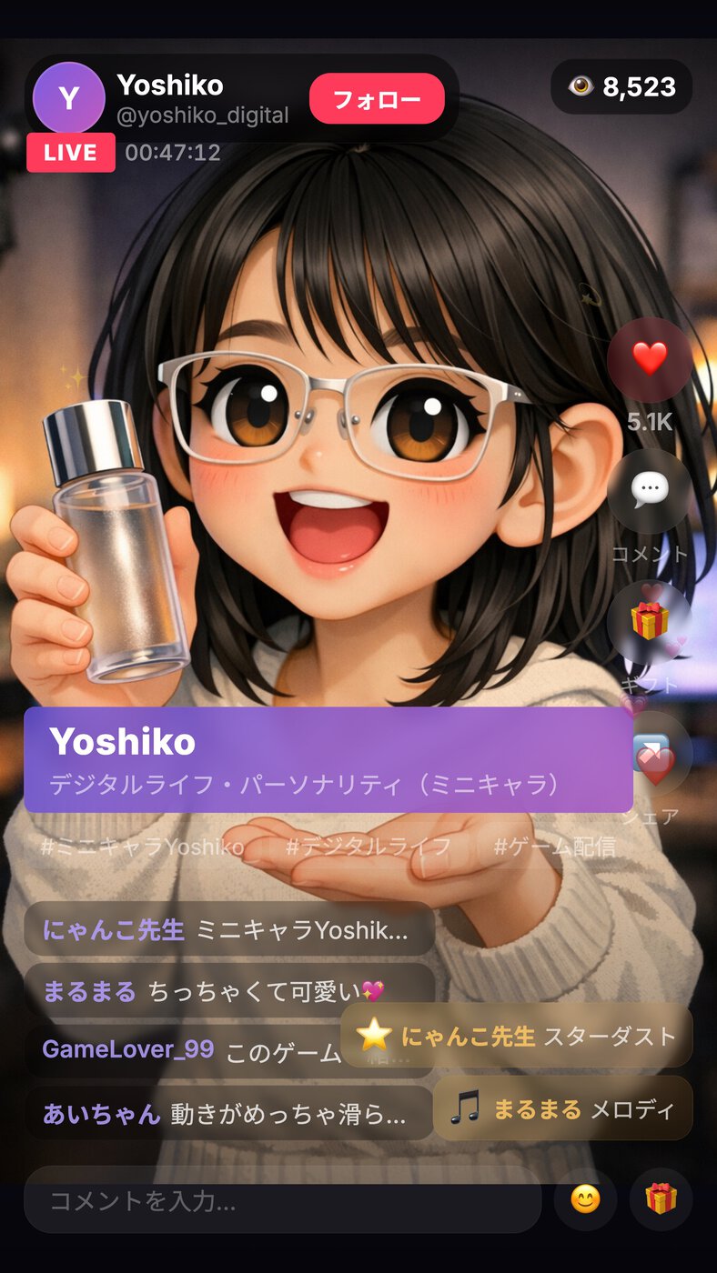 キャラクター・デジタルヒューマン配信