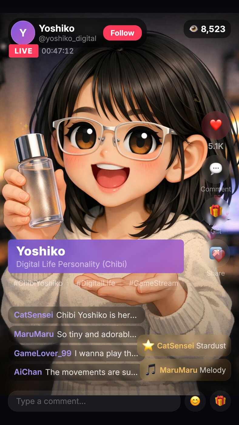 Character-style digital human livestream